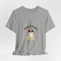 Single & Happy Cat Tee | Anti Valentine, Single Humor Shirt