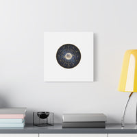 Zodiac Constellation Wheel Canvas, Astrology Art Print | Gold Foil Galaxy