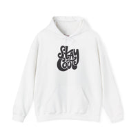 Gildan 18500 | Unisex "Stay Cool" Retro Graphic Hoodie – Bold Puff Lettering Pullover – Premium Soft Fleece Streetwear