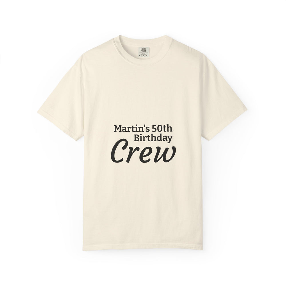 Birthday Crew T-Shirt – Personalized “Martin’s 50th Birthday Crew” Party Tee