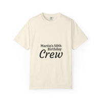 Birthday Crew T-Shirt – Personalized “Martin’s 50th Birthday Crew” Party Tee