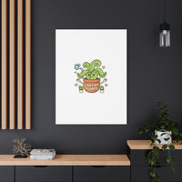 I Wet My Plants Canvas | Plant Parent Humor, Cute Succulent Art