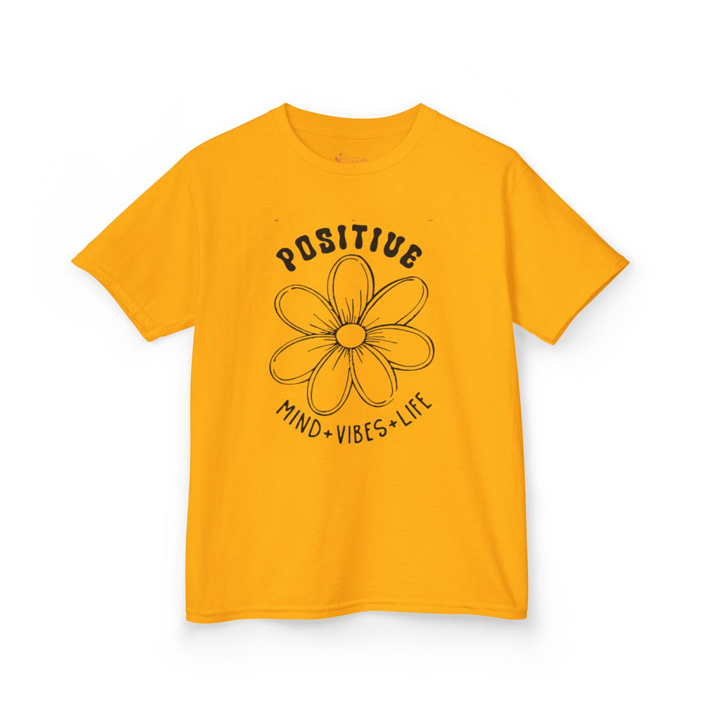 Gildan 5000B | Kids' Positive Vibes Daisy Tee – Mind, Vibes & Life Graphic T-Shirt