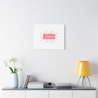 Besties Forever Canvas | Galentine’s Friendship Wall Art, Pink Confetti