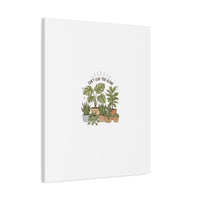 Can't Leaf You Alone Canvas | Plant Parent Humor, Sage Botanical Art