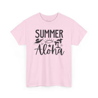 Gildan 5000 | Sun-Drenched Vibes: Retro Summer Aloha Unisex Softstyle Tee