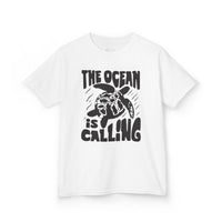 Gildan 5000B | Kids' Sea Turtle Adventure T-Shirt - "The Ocean is Calling" Graphic Tee