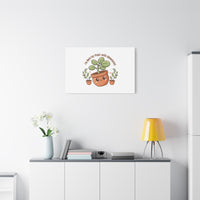 Plant-astic Pun Canvas | Stretched Matte Botanical Wall Art