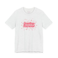 Bella+Canvas3001 | Besties Forever Tee | Galentine’s Friendship Shirt, Pink Chunky Type