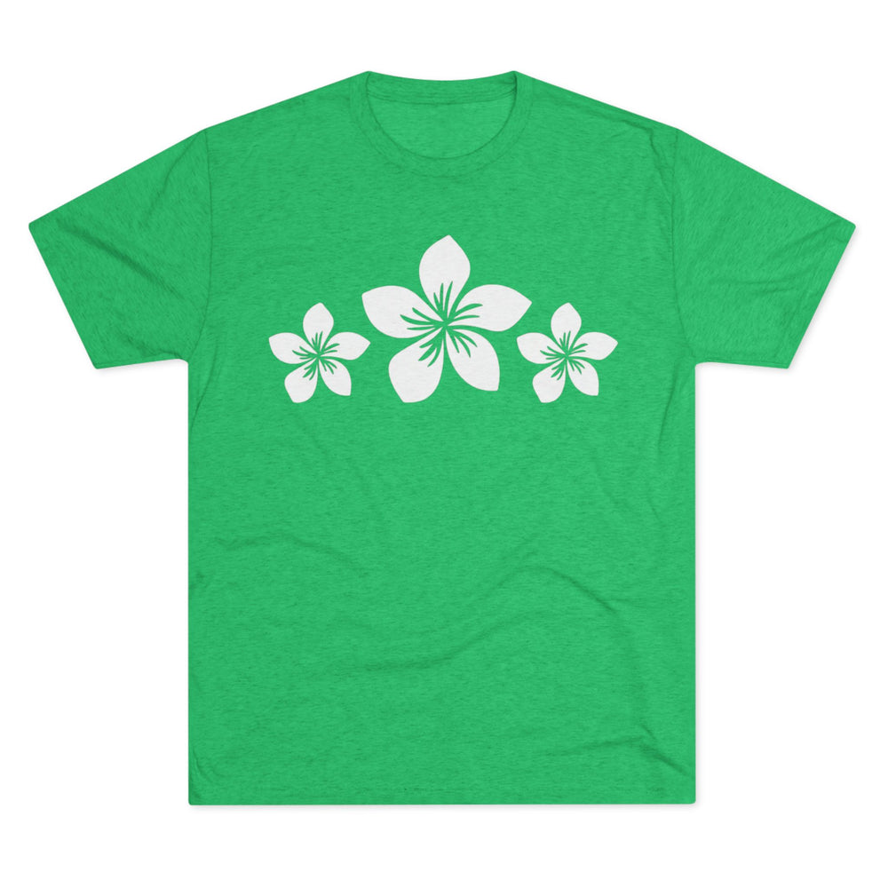 Next Level 6010 | Unisex Tropical Hibiscus Trio – Unisex Tri-Blend Vintage Tee