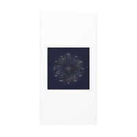 Gold Zodiac Wheel Canvas | Astrology Constellation Art, Cosmic Wall Print