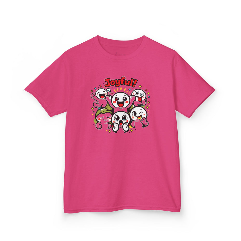 Gildan 5000B | "Joyful Crew" Kids' Premium Cotton Tee – Vibrant Cartoon Graphic T-Shirt