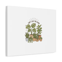 Can't Leaf You Alone Canvas | Plant Parent Humor, Sage Botanical Art
