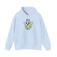 Gildan 18500 | Joyful Blob Cartoon Hoodie | Joyful Blob Kawaii Unisex Hoodie | Minimalist Retro Cartoon Streetwear