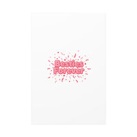 Besties Forever Canvas | Galentine’s Friendship Wall Art, Pink Confetti