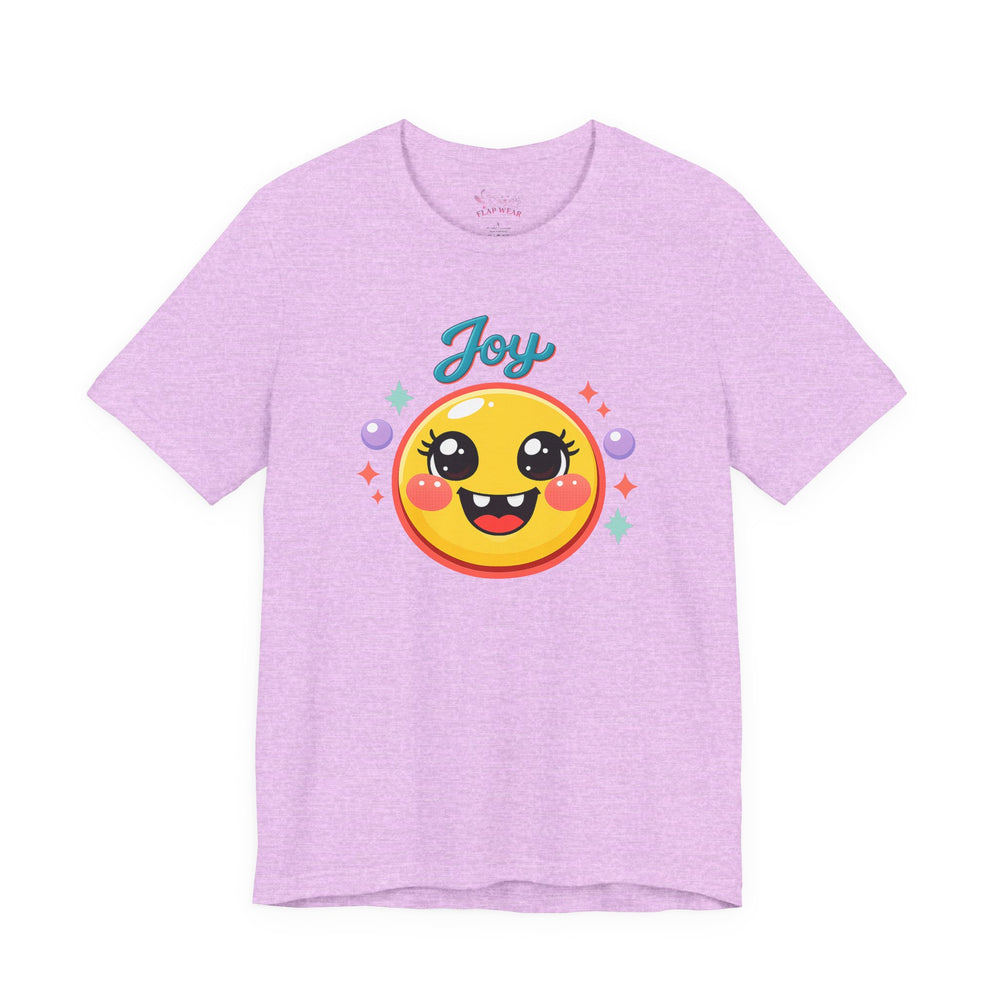 Bella+Canvas 3001 | Radiant Joy Emoji T-Shirt | Kawaii Aesthetic Smiley Graphic Tee | Unisex Jersey Short Sleeve Tee