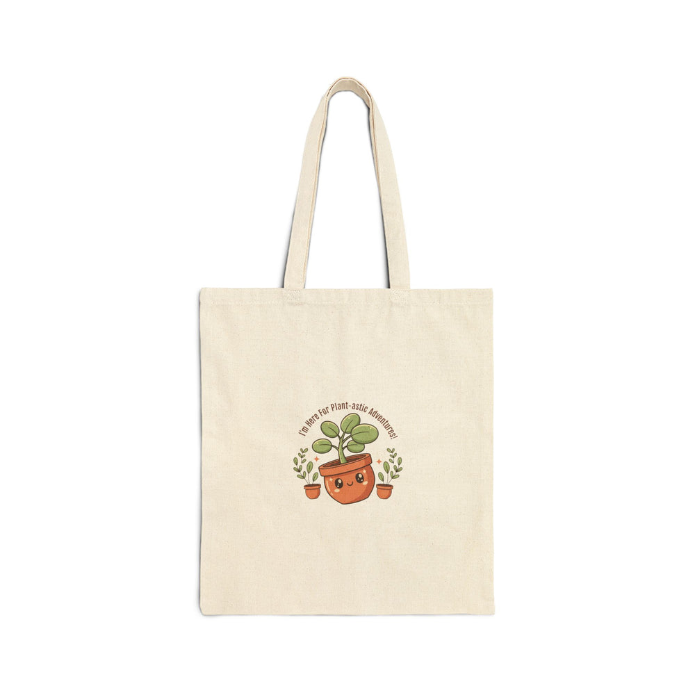 Plant Parent Pun Tote, Cotton Canvas, Sage Cream Botanical Doodle