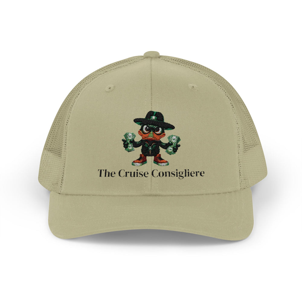 Cruise Consigliere Snapback Trucker Cap — Nautical Pirate Logo Hat