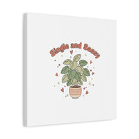 Single and Sassy Canvas, Matte Stretched | Anti‑Valentine, Funny Valentines Poster