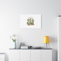 Can't Leaf You Alone Canvas | Plant Parent Humor, Sage Botanical Art