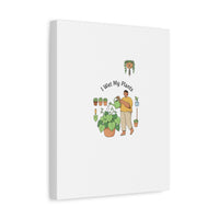 I Wet My Plants Canvas | Plant Parent Humor, Botanical Pun Wall Art
