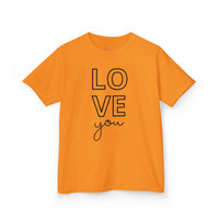 "Love You" Youth T-Shirt | Cute Valentine's Day Graphic Tee for Kids