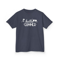 Gildan 5000B | Hello Summer Kids' Aloha T-Shirt | Toddler & Youth Summer Graphic Tee