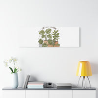 Can't Leaf You Alone Canvas | Plant Parent Humor, Sage Botanical Art