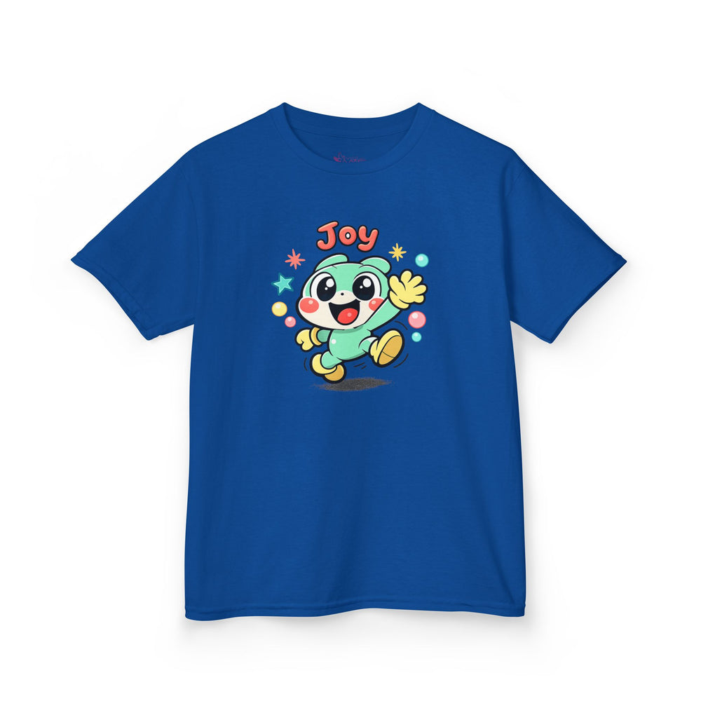 Gildan 5000B | The "Joy" Character Tee: Kids' Joyful Cartoon Character T-Shirt – Bright & Playful Design | Toddler & Youth "Joy" Graphic Tee – Cute Kawaii Style Mascot | Colorful "Joy" Stars & Bubbles...