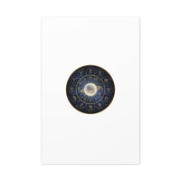 Zodiac Constellation Wheel Canvas, Astrology Art Print | Gold Foil Galaxy
