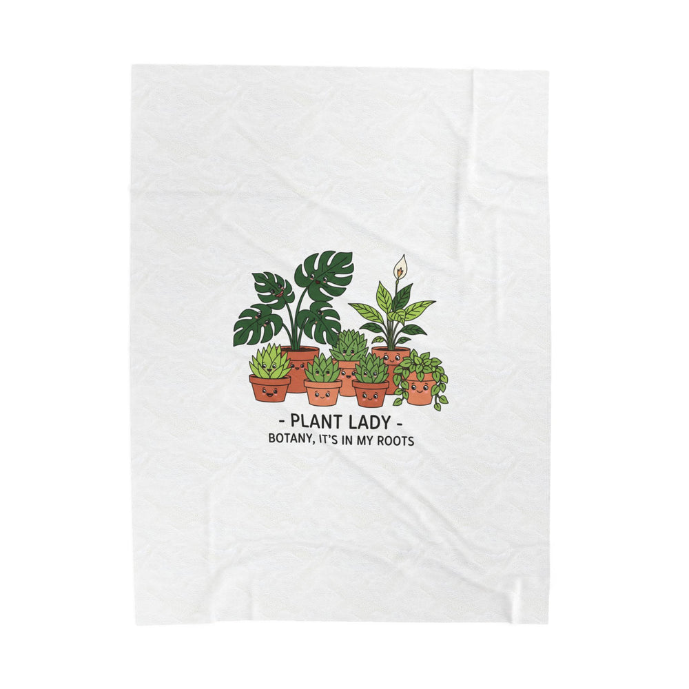 Plant Lady Blanket | Plant Parent Humor, sage botanical pun throw