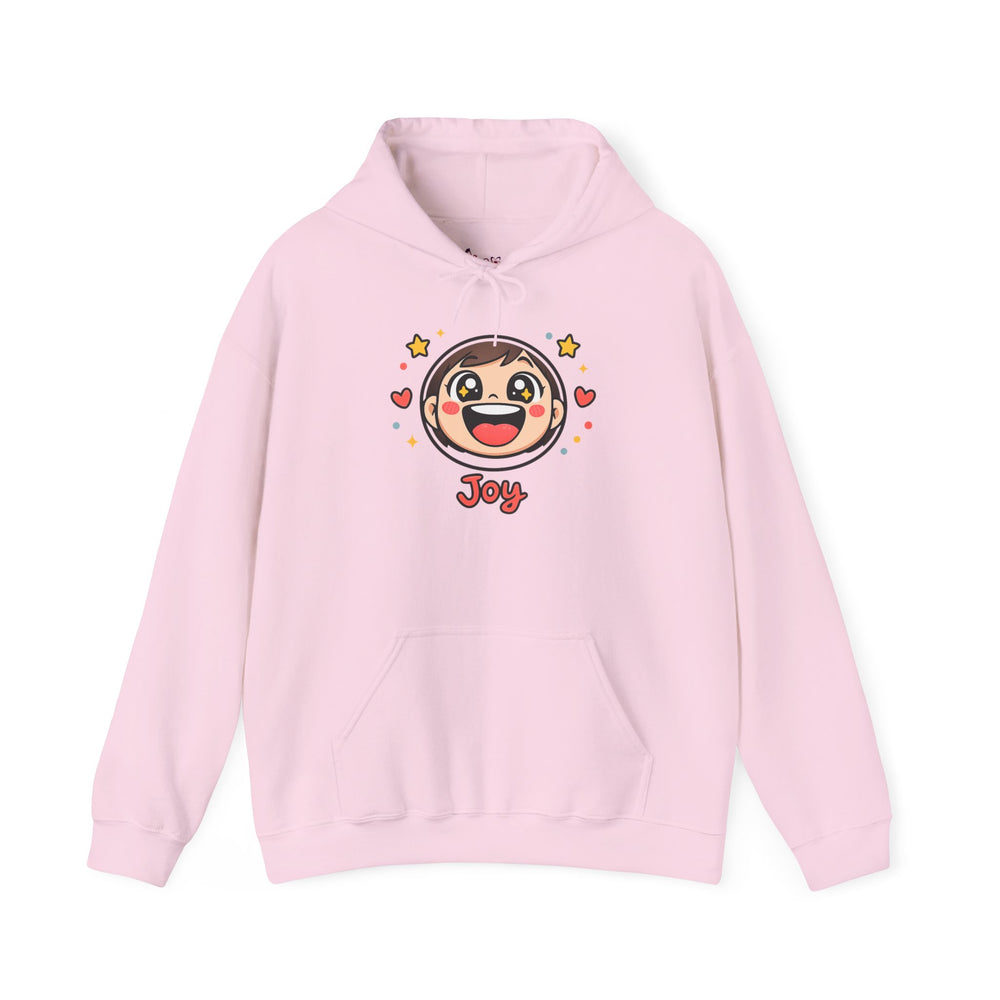 Gildan 18500 | Joy Blob Face Hoodie | Kawaii Minimalist Unisex Streetwear | Happy Star-Face Hoodie | Cute Thick Outline Emoji Sweatshirt |Joy Blob Face Hoodie | kawaii minimal, thick outline emoji...