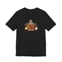 Bella+Canvas3001 | Caffeinated to Conquer Mondays | Cute Coffee Unisex Jersey Tee
