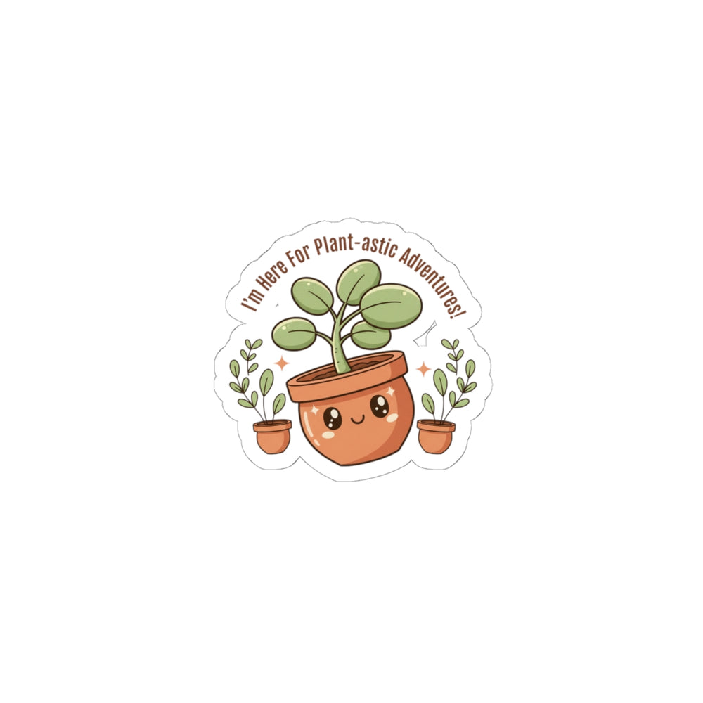 Plant-astic Puns Kiss-Cut Stickers | Plant Parent Humor, Succulent Sticker