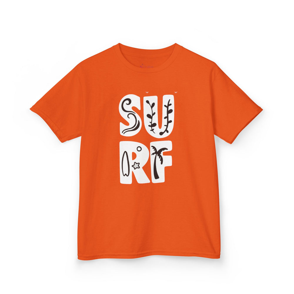 Gildan 5000B | Kids' Retro Surf Graphic Tee – Fun Summer Beach Vibes Cotton T-Shirt