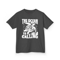 Gildan 5000B | Kids' Sea Turtle Adventure T-Shirt - "The Ocean is Calling" Graphic Tee