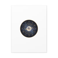 Zodiac Constellation Wheel Canvas, Astrology Art Print | Gold Foil Galaxy