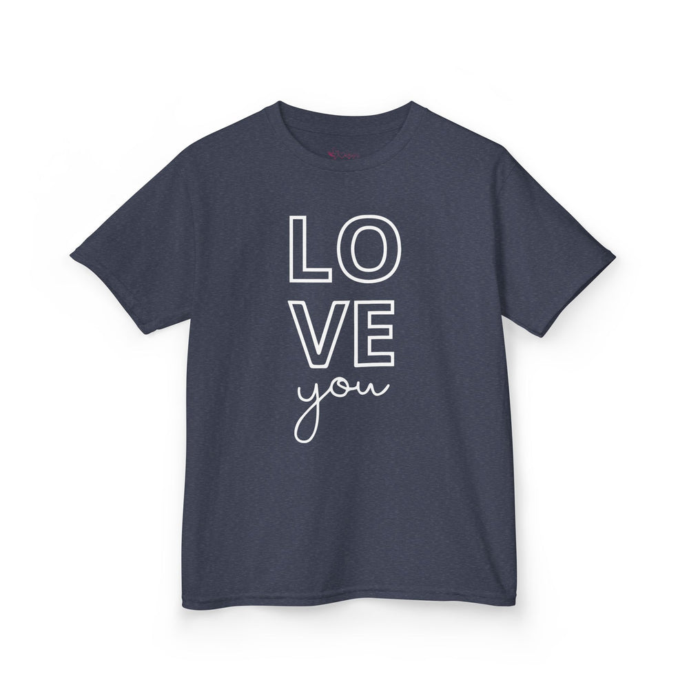 "Love You" Youth T-Shirt | Cute Valentine's Day Graphic Tee for Kids