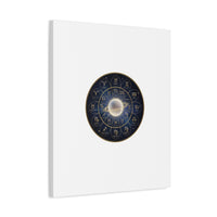 Zodiac Constellation Wheel Canvas, Astrology Art Print | Gold Foil Galaxy