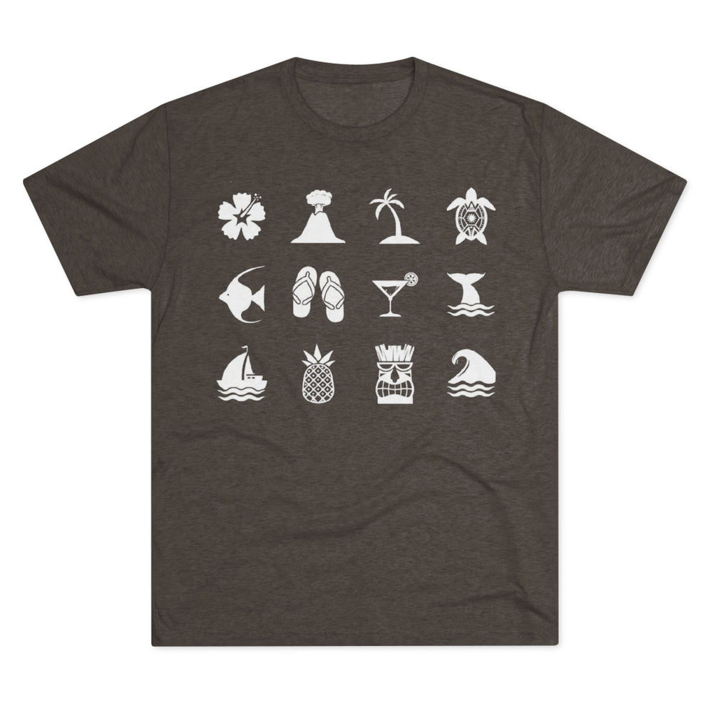 Next Level 6010 | Tropical Vacation Symbols Graphic Tee - Unisex Beach Wear
