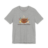 Bella+Canvas3001 | Caffeinated to Conquer Mondays | Cute Coffee Unisex Jersey Tee
