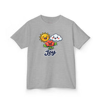 Gildan 5000B | Kids' "Joy" Sunny Day Graphic Tee – Soft Cotton Summer T-Shirt | Little Sunshine "Joy" Unisex Kids' Tee
