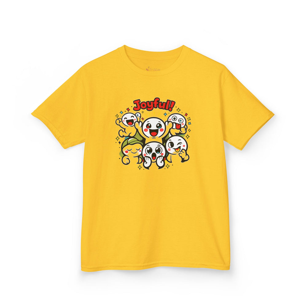 Gildan 5000B | "Joyful Crew" Kids' Premium Cotton Tee – Vibrant Cartoon Graphic T-Shirt