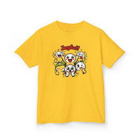 Gildan 5000B | "Joyful Crew" Kids' Premium Cotton Tee – Vibrant Cartoon Graphic T-Shirt