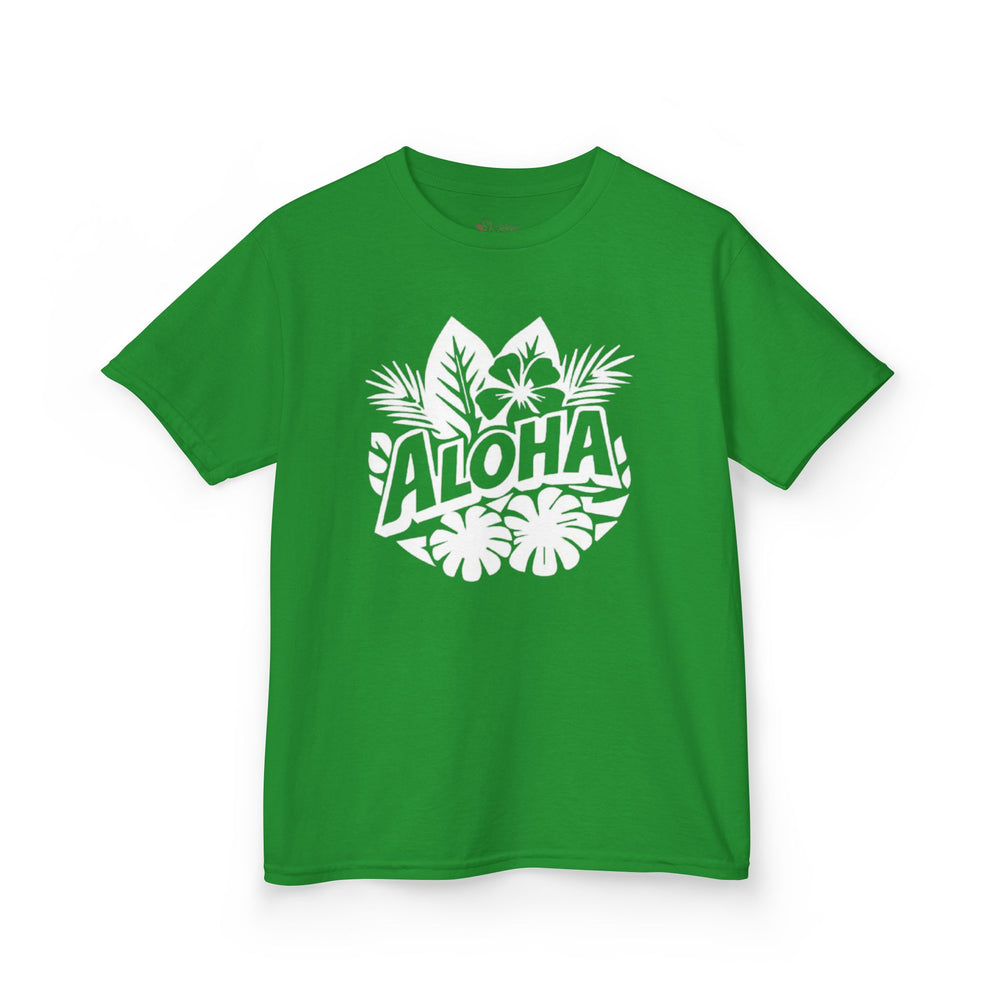 Gildan 5000B | Kids’ Aloha Tropical Vibes Graphic Tee – Fun Summer Style