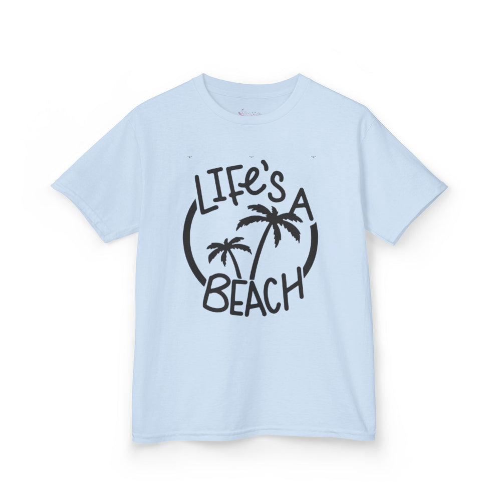 Gildan 5000B | Youth Paradise Beach T-Shirt – Comfortable Cotton Graphic Tee for Boys & Girls