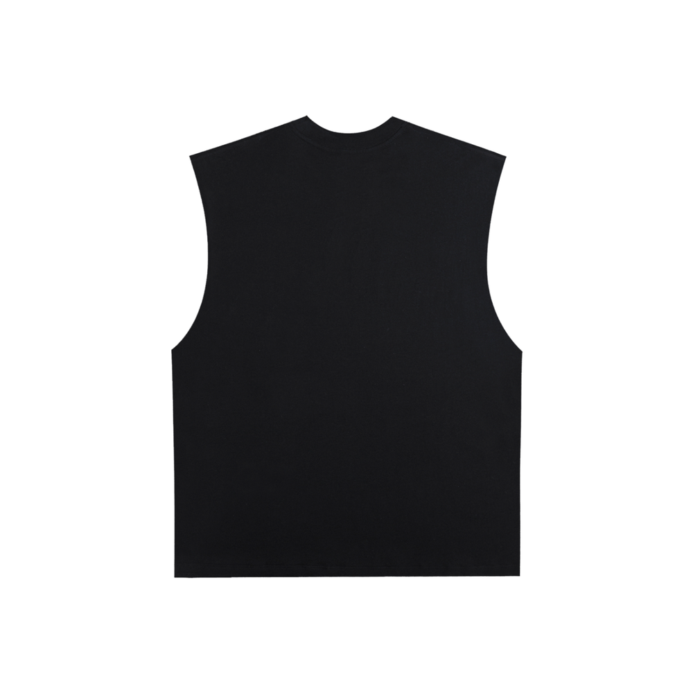 Unisex Raw Edge Cotton Tank Top
