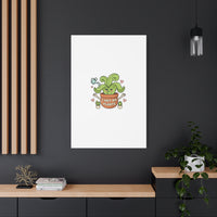 I Wet My Plants Canvas | Plant Parent Humor, Cute Succulent Art