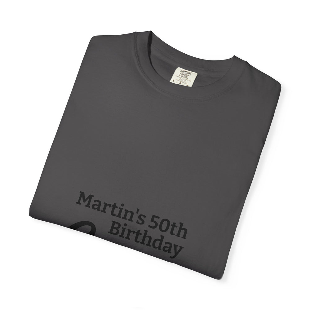 Birthday Crew T-Shirt – Personalized “Martin’s 50th Birthday Crew” Party Tee