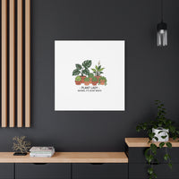 Plant Lady Canvas | Matte Stretched Botanical Pun Wall Art